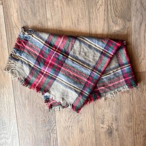OVERSIZED Blanket Scarf Plaid Wrap